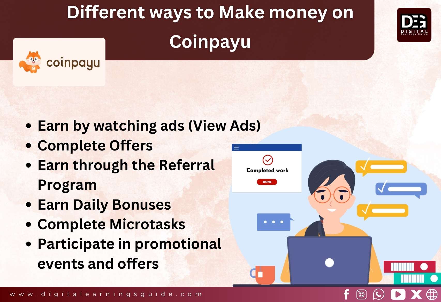 Different ways to Make money on Coinpayu