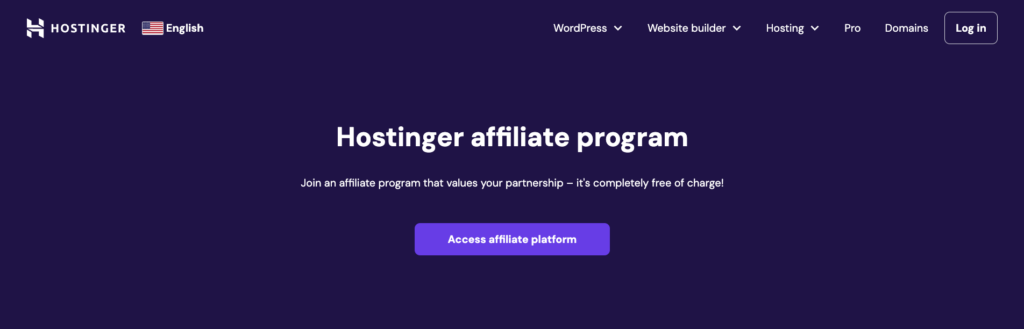 hostinger affiliate program link